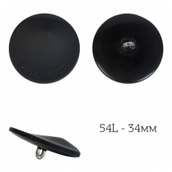 Пуговицы пластик TBY.J.1604A цв.01 черный 54L-34мм, на ножке, 36шт