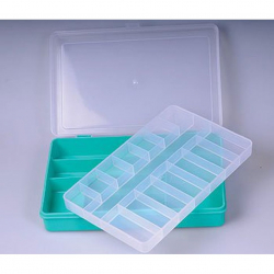 Коробка для мелочей арт.T-05-05-03 пластмассовая (235х150х50) двухярусная
