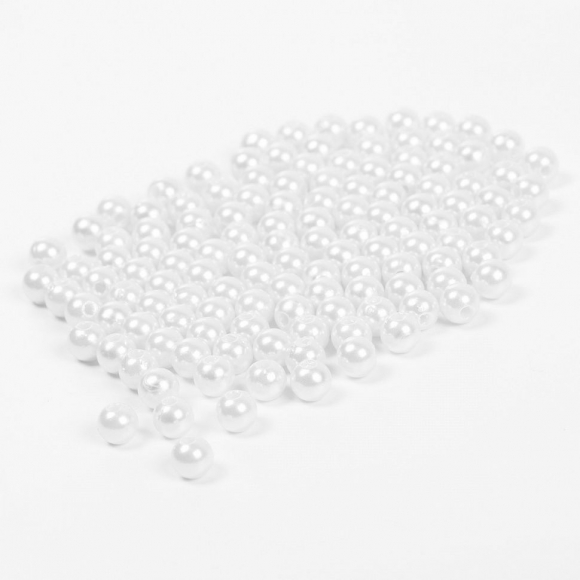 Бусины MAGIC 4 HOBBY круглые перламутр 8мм цв.033 белоснежный уп.50г (213шт) Бусины MAGIC 4 HOBBY круглые перламутр 8мм цв.033 белоснежный уп.50г (213шт)