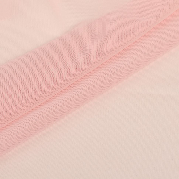 Сетка эластичная KRUZHEVO арт.TBY.068 80г/м? ш.160см цв.189 цветок миндаля уп.1м