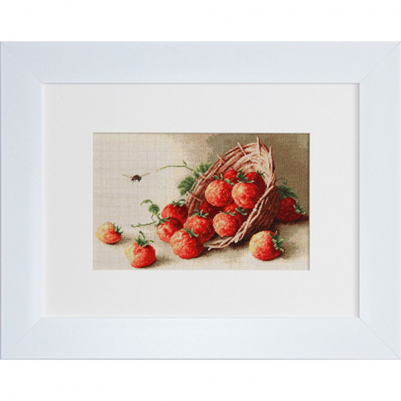 Набор для вышивания LUCA-S арт. G497 Корзина с клубникой 24х15 см