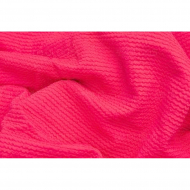 Ткань трикот. Бифлекс жатка арт.ODJ-240-5(1) 240г/м? 86% нейлон 14% спандекс шир.150см цв.5(1) неон розовый рул.40-70 м