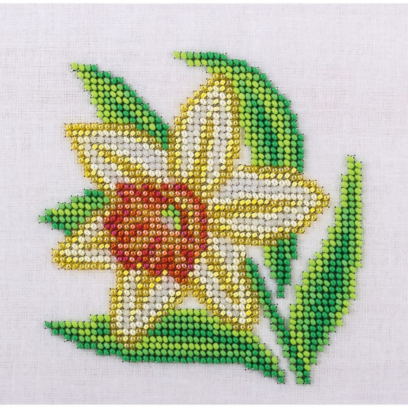 Набор для вышивания KLART арт. 8-170 Нарцисс 12х12 см