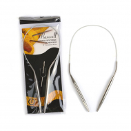 Спицы круговые для вязания на тросиках Maxwell Black арт.40-70 7,0 мм /40 см