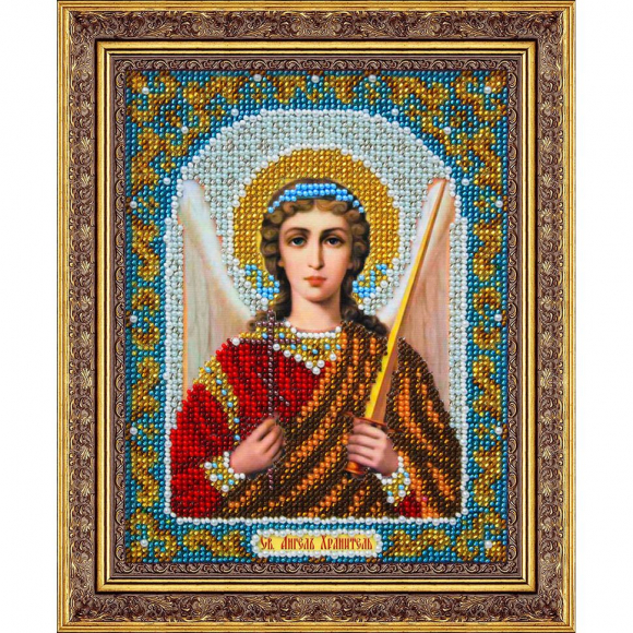 Набор для вышивания бисером ПАУТИНКА арт.Б-712 Ангел Хранитель 14х18 см