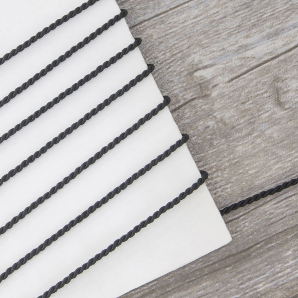 Шнур витой PEGA, черный, 2,5 мм