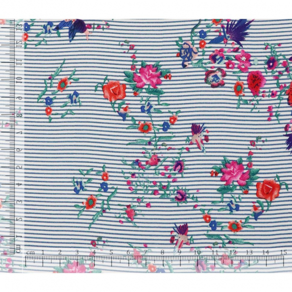 Ткань Штапель 105 г/м? 100% вискоза шир.150 см арт.Р.21084.03 цв.03 синий уп.25м