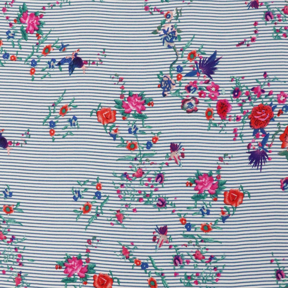 Ткань Штапель 105 г/м? 100% вискоза шир.150 см арт.Р.21084.03 цв.03 синий уп.25м