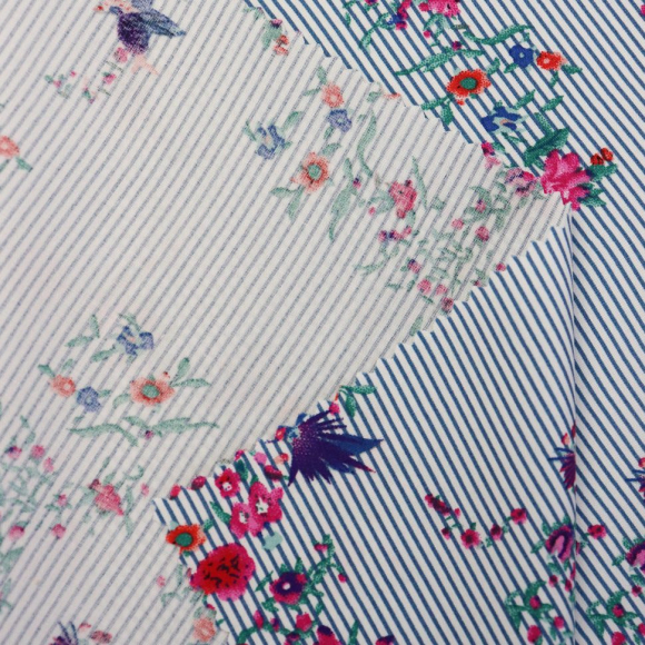 Ткань Штапель 105 г/м? 100% вискоза шир.150 см арт.Р.21084.03 цв.03 синий уп.25м