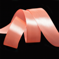 Лента атласная 25мм цв.3074 ярк.персиковый IDEAL уп.27,4 м