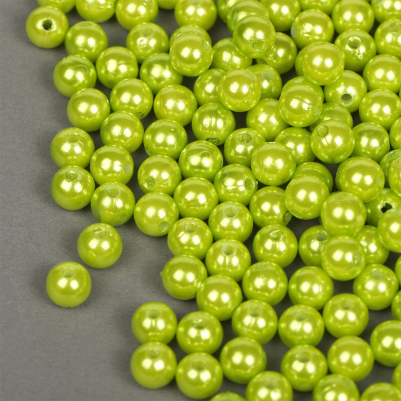 Бусины MAGIC 4 HOBBY круглые перламутр 8мм цв.017 салатовый уп.50г Бусины MAGIC 4 HOBBY круглые перламутр 8мм цв.017 салатовый уп.50г