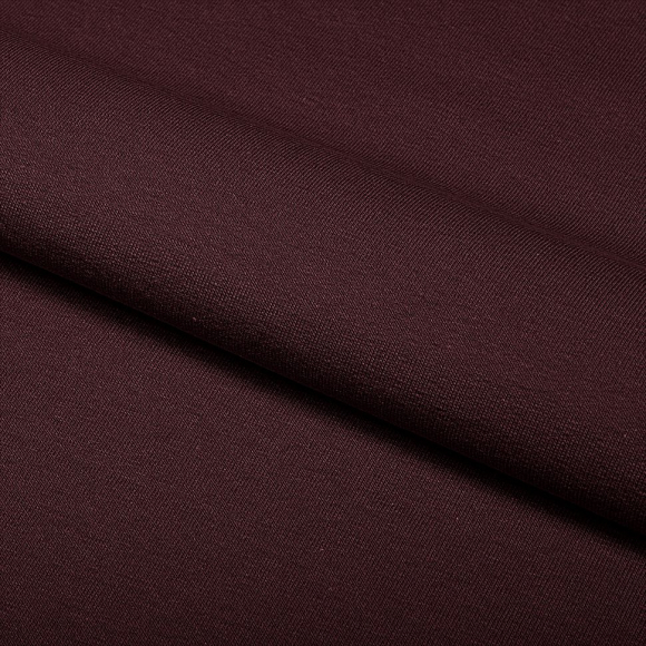 Ткань трикотаж Футер 2х нитка петля с лайкрой 230г пенье 180см слива 19-2520 уп.6м