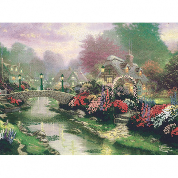 Набор для вышивания CANDAMAR DESIGNS арт.50925 Мост, освещенный фонарями 40,5х30,5 см