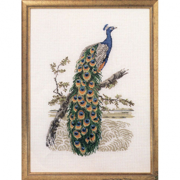 Набор для вышивания OEHLENSCHLAGER арт.99122 Павлин 34х46 см Набор для вышивания OEHLENSCHLAGER арт.99122 Павлин 34х46 см
