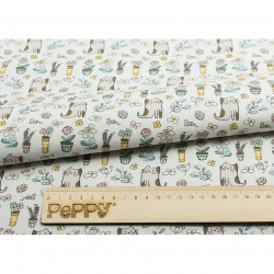 Ткани для пэчворка в рулонах МАРТОВСКАЯ ПЕСНЯ 112 см 100% хлопок (в метрах) МП-06 серый