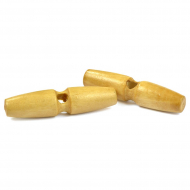 Пуговицы деревянные TBY BT.WD.069 цв.001 натуральный 95L-60мм, 1 прокол, 20 шт