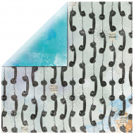 128212_Бумага двухсторонняя для скрапбукинга "Электрика"