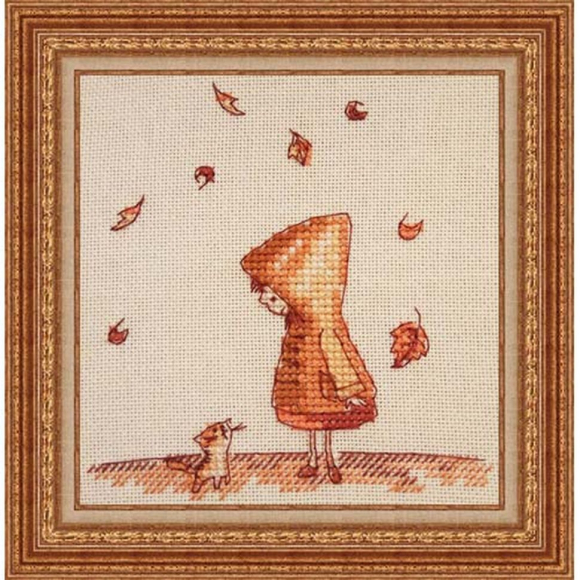 Набор для вышивания NEOCRAFT арт.МР-16 Осенняя встреча 10х10 см