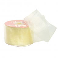 Лента капрон (органза) IDEAL шир.50мм цв.1002 молочный уп.27,4 м