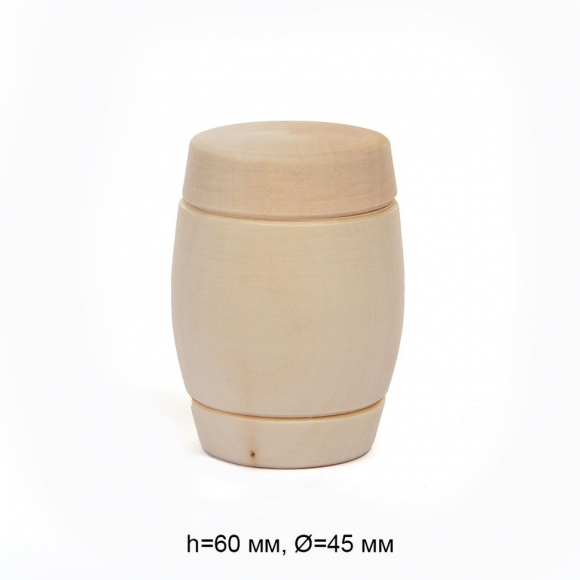 Солонка с крышкой деревянная липа h60мм, d45мм Magic 4 Hobby уп.6шт Солонка с крышкой деревянная липа h60мм, d45мм Magic 4 Hobby уп.6шт