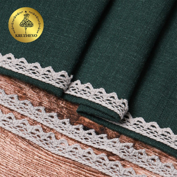 Тесьма вязаная KRUZHEVO 10мм TBY-5036.25 цв.25 св.серый уп.10м