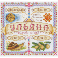 Набор для вышивания PANNA арт. SO-1718 Именной оберег. Ульяна 18,5х18,5 см