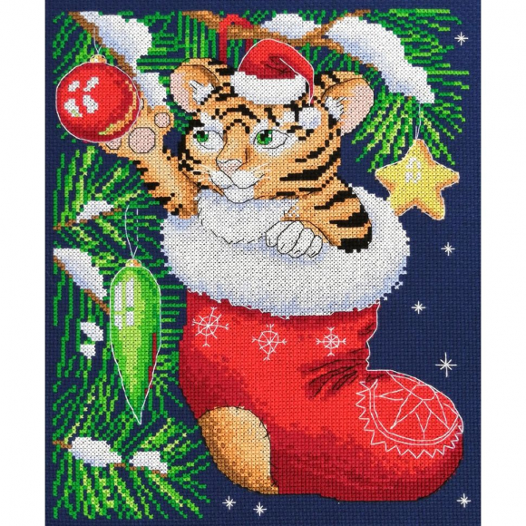 Набор для вышивания МАРЬЯ ИСКУСНИЦА арт.01.033.34 Новогодний сюрприз 20х30 см Набор для вышивания МАРЬЯ ИСКУСНИЦА арт.01.033.34 Новогодний сюрприз 20х30 см