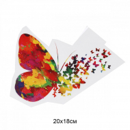 Термотрансфер арт.TBY.1257 Бабочка 20х18см, уп.10шт