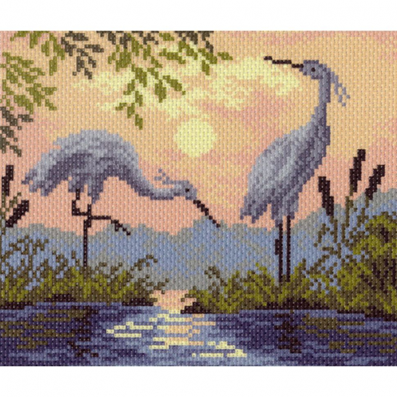 Рисунок на канве МАТРЕНИН ПОСАД арт.28х37 - 1016-1 На закате