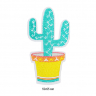 Термоаппликации  арт.TBY.LX07 Кактус 50х95 мм уп.10 шт