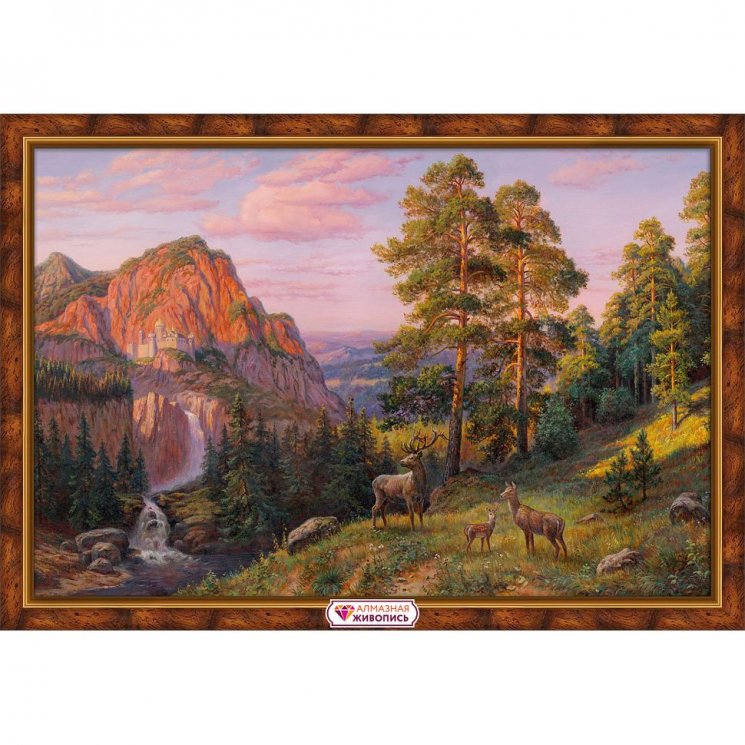 Набор для изготовления картин АЛМАЗНАЯ ЖИВОПИСЬ арт.АЖ.1918 На поляне 60х40 см