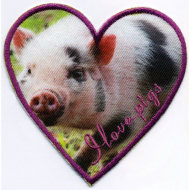 Термоаппликация HKM "Я люблю свинок"