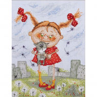 Набор для вышивания МАРЬЯ ИСКУСНИЦА арт.15.001.11 Нашлись, по рисунку В. Кирдий 20х25 см