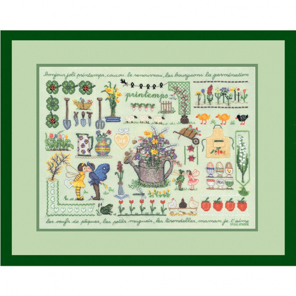 Набор для вышивания Le Bonheur des Dames арт.1135 Printemps (Весна) 30х40 см