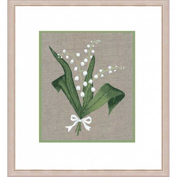 Набор для вышивания Le Bonheur des Dames арт.1518 Muguet (Ландыши) 11х13,5 см