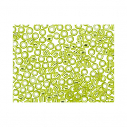 Бисер Япония "TOHO" 11/0  круглый 2  2.2 мм 5 х 5 г №0024 салатовый