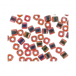 Бисер Япония "TOHO" CUBE №3  3 мм 5 х 5 г №0400 гранатовый