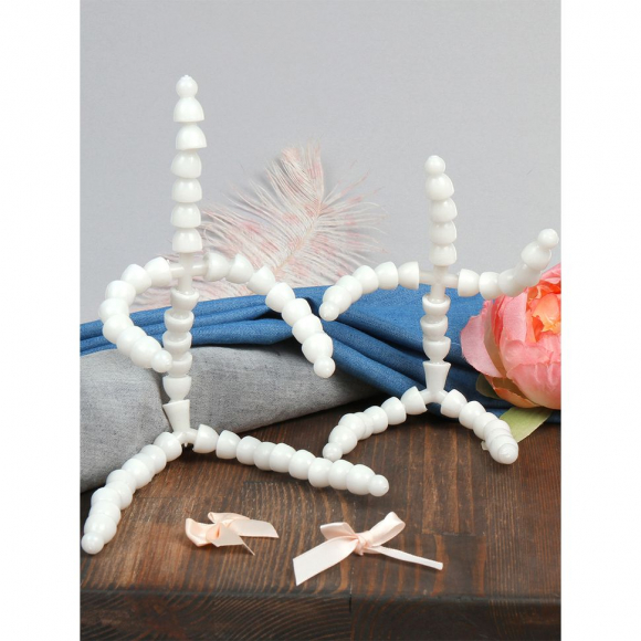 Скелет для игрушки 19 см, руки 5 звеньев - 6 см, ноги 6 звеньев - 7 см