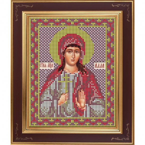 Набор для вышивания бисером GALLA COLLECTION арт.М 267 Св. мученица Алла 12х15 см
