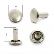 Хольнитены двухсторонние сталь New Star №33 7х7 (9мм) цв. никель уп. 2000шт