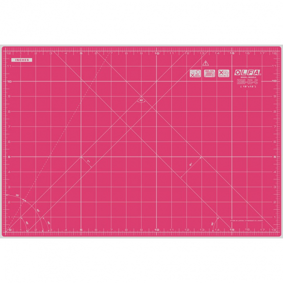 171316_Мат раскройный двусторонний, толщина 1,6 мм, розовый, 45 х 30 см/18'' х 12" 171316_Мат раскройный двусторонний, толщина 1,6 мм, розовый, 45 х 30 см/18'' х 12"