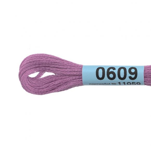 Нитки для вышивания Gamma мулине (0207-0819) 100% хлопок 24 x 8 м цв.0609 св.лиловый Нитки для вышивания Gamma мулине (0207-0819) 100% хлопок 24 x 8 м цв.0609 св.лиловый