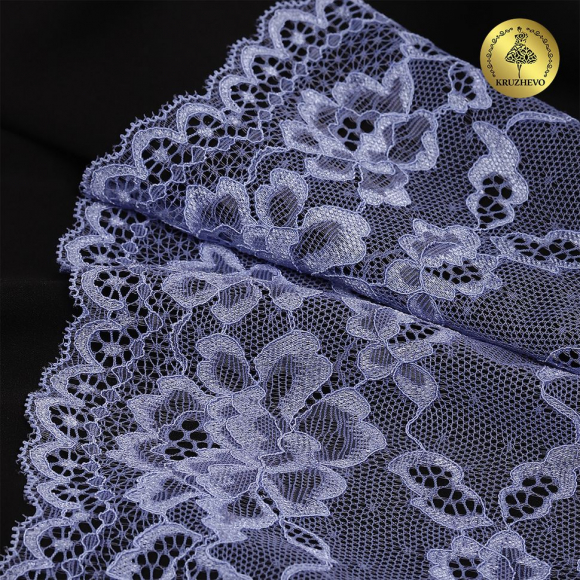 Кружево-стрейч KRUZHEVO арт.TBY.L3128 шир.180мм (под заказ)