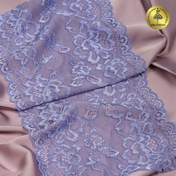 Кружево-стрейч KRUZHEVO арт.TBY.L3128 шир.180мм (под заказ)