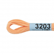 Нитки для вышивания Gamma мулине (3173-6115) 100% хлопок 24 x 8 м цв.3203 розово-бежевый