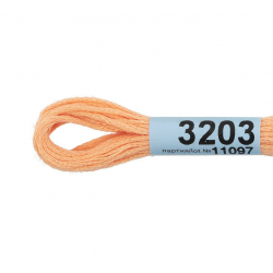 Нитки для вышивания Gamma мулине (3173-6115) 100% хлопок 24 x 8 м цв.3203 розово-бежевый