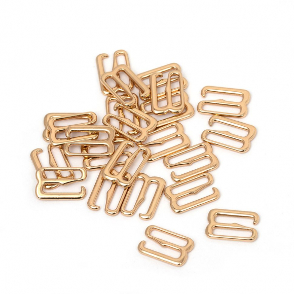 Крючок для купальника металл TBY-910.SW 10мм, цв.золото, уп.1000шт