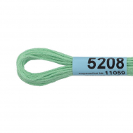 Нитки для вышивания Gamma мулине (3173-6115) 100% хлопок 24 x 8 м цв.5208 мятный