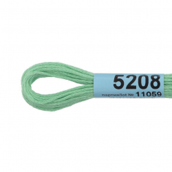 Нитки для вышивания Gamma мулине (3173-6115) 100% хлопок 24 x 8 м цв.5208 мятный