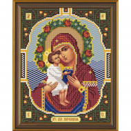 Набор для вышивания бисером НОВА СЛОБОДА арт.С9047 Пр. Богородица Жировицкая 18х23 см